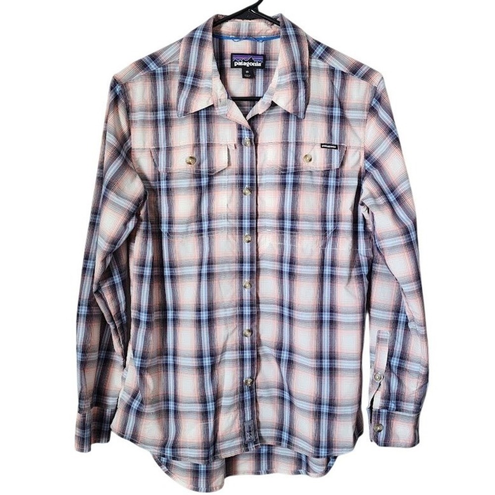 PATAGONIA Sun Stretch Button Up Shirt Plaid Lightweight Outdoor XS